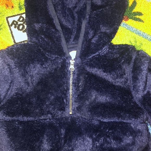 Faux Fur body Blue Cat & Jack jacket 18mo - Picture 2 of 3